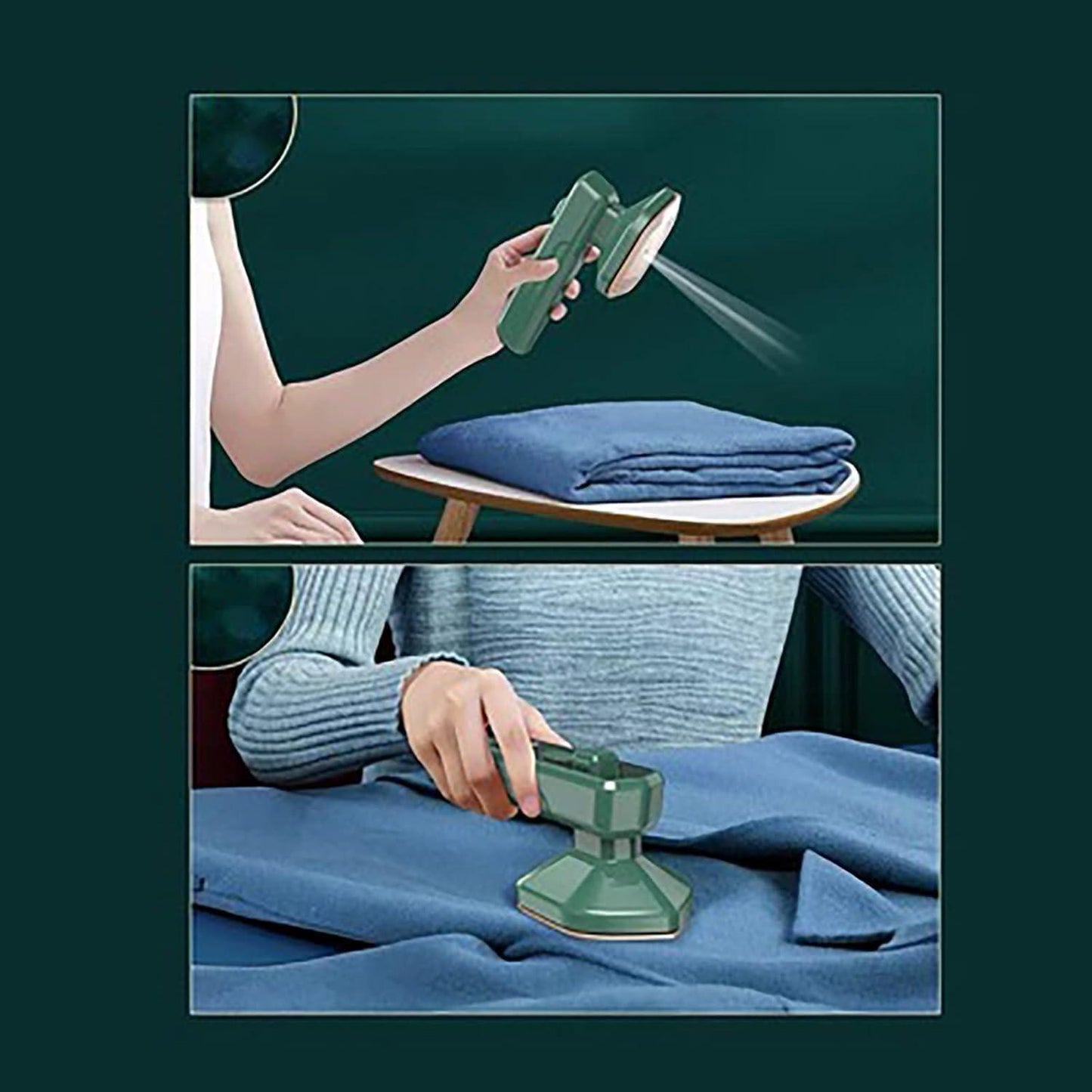 Mini Portable Steam Iron | Handheld Folding Travel Garment Steamer