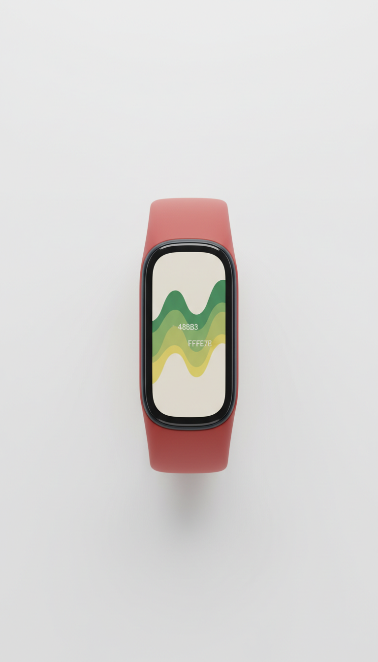 Smart fitness band with heart rate tracking