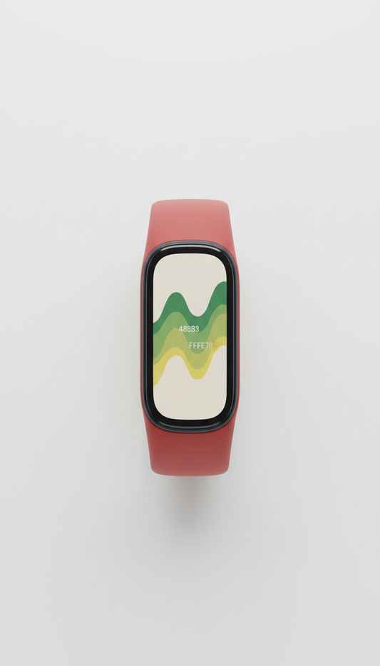 Smart fitness band with heart rate tracking