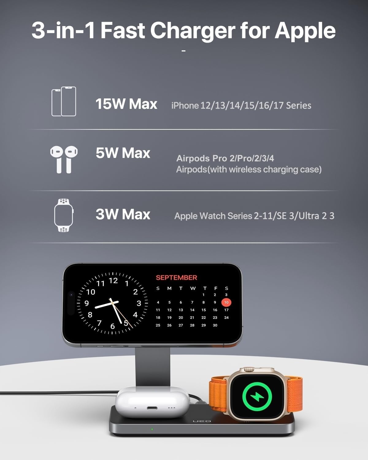 3 In 1 Magnetic Wireless Charger