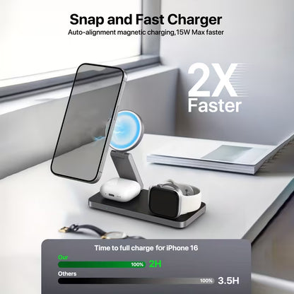 3 In 1 Magnetic Wireless Charger